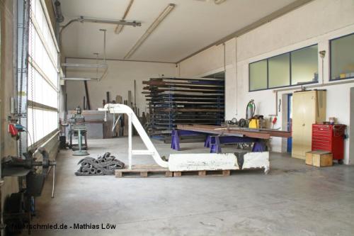 Montageraum und Lager Bauschlosserei/Stahlbau Löw